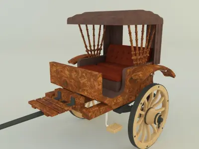 The curtained carriage  3D model