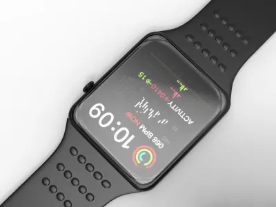 SMART WATCH-BLACK 3D model