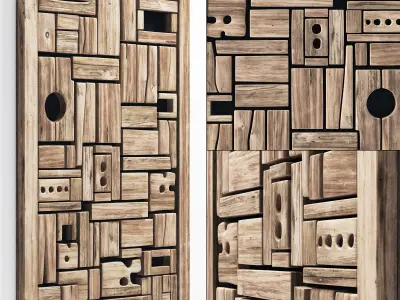 Panel wood form frame n1 3D model