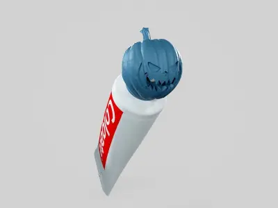 Pumpkin - Toothpaste Cup 01 STL 3D print model