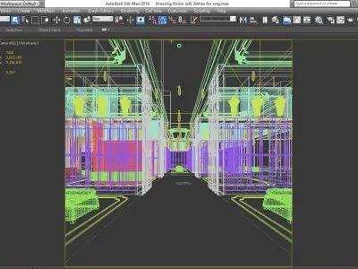 Locker room 3D model