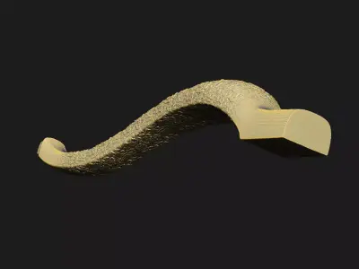 relief decor leg floral detail wooden chair sofa cnc table 3D print model