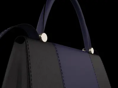 MaxMara Jbag Black Low-poly 3D model