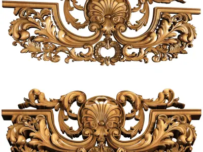 Decorative Ornamental 08 3D model