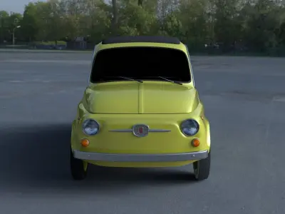Fiat 500D Nuova 1960 HDRI 3D model
