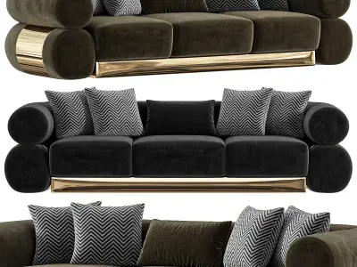  Leyborn Metal Sofa By Evgor 3D model