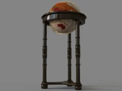 Lancaster Floor Globe By Replogle Globes 3D model