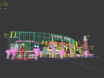 Exhibition - Area - 21X8-3DMAX2009-014 3D model