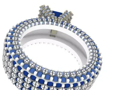 wedding ring 3D print model purchase