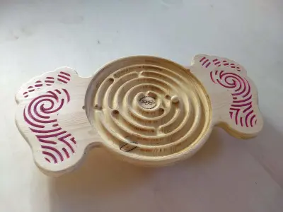 Balanceboard wooden fidget spinner 3D model