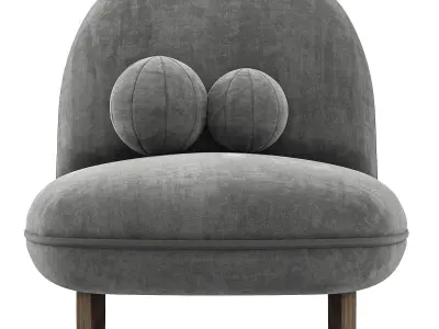 Ingrid Sherpa Armchair By Castlery 3D model
