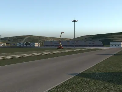 Istanbul Park Formula F1 Racing Circuit Track Model Low-poly 3D model