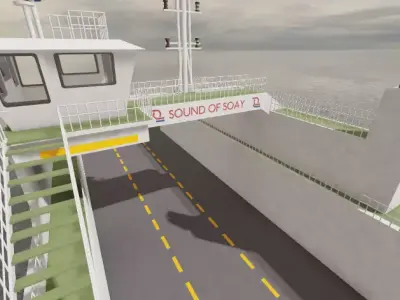 RO RO Ferry Vessel Western Ferries Sound of Soay 3D model