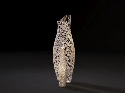 Decorative vases for dry wood 3D print model purchase