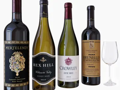 Wine bottle set 12 3D model