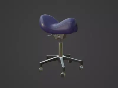 Saddle chair 3D model