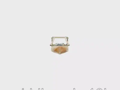 Wooden Rowing Catamaran Dual Hull Stability Model Low-poly 3D model