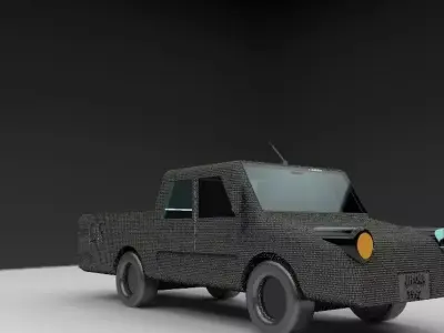 Pick up van Free 3D model