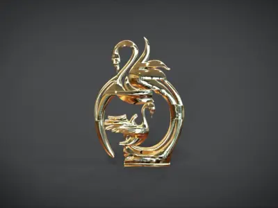 Unique Pendant with stylish decoration frame 3D print model