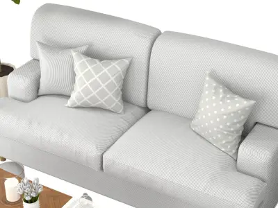 Living C - Fig Tree and Tulips Low-poly 3D model