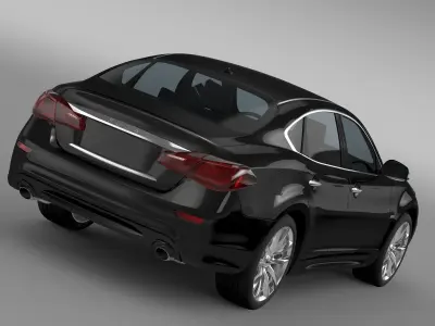 Nissan Fuga Hybrid  Y51 2017 3D model