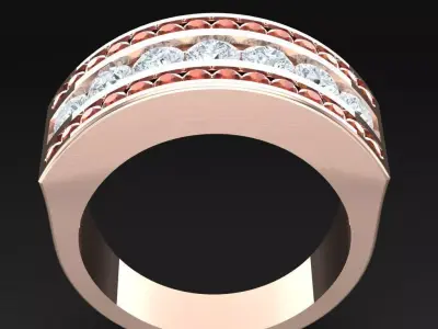 Luxury Men Rings Designs 6MR014 3D print model