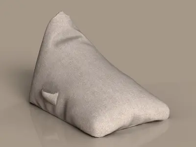Bean Bag Chair Inspired by Zara Inditex Design Low-poly 3D model