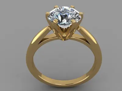 Signet ring 3D print model