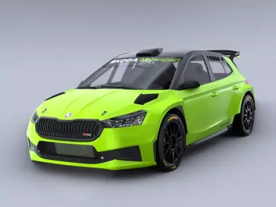 Skoda Fabia Rally 2 RS 2022 2023 3D model