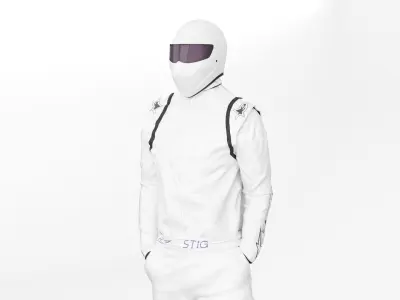 Stig model two people in race suit 3D model