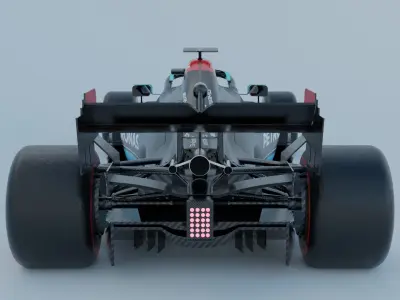 Mercedes W12 2021 F1 car 3D model