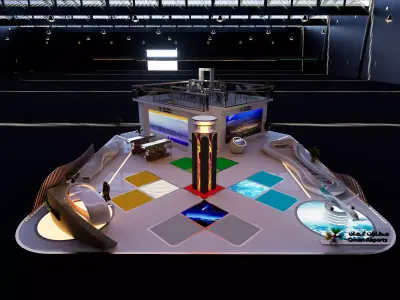 Exhibition Airports Booth 3D model