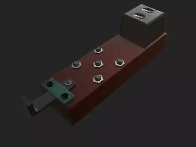 Metal Atache Low-poly 3D model