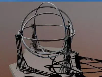 Portal circular metal structure 3D print model