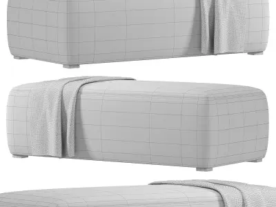 Bench Portland By Ogogo 3D model