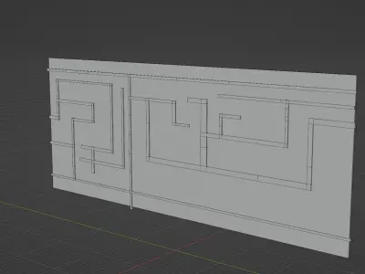 Weird Wall  Free 3D model