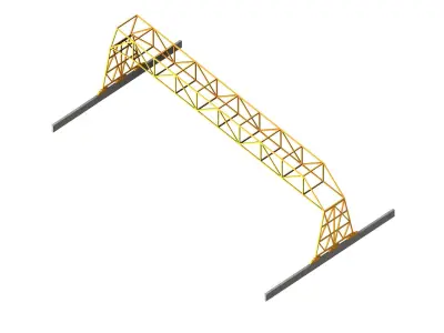 Bagnoli Gantry Crane 3D model