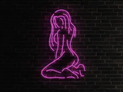 Neon 3D Model 15 - Body Shape 5 3D model
