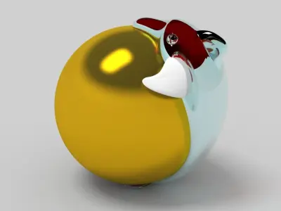 dolphin golden egg Free 3D model