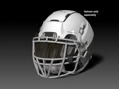 Oakley Visor and Facemask II for NFL Schutt F7 Helmet 3D print model