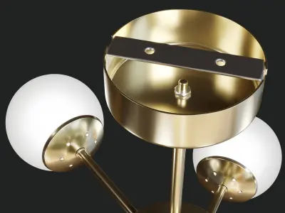 Elegance in Illumination - Modern Chandelier Design 3D model