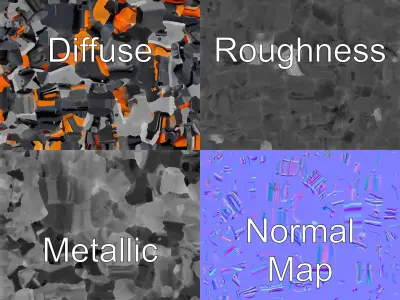 Stylized Sci-Fi Crossbow Model Pack Low-poly 3D model