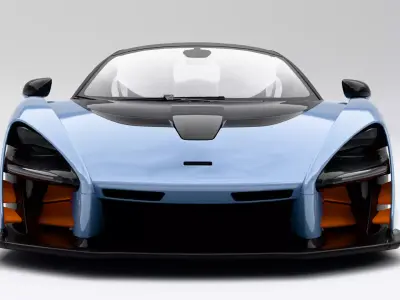  McLaren Senna 2019 Low-poly 3D model