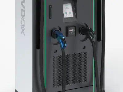 EVBox Troniq 100 Electric Vehicle Charging Station 3D model