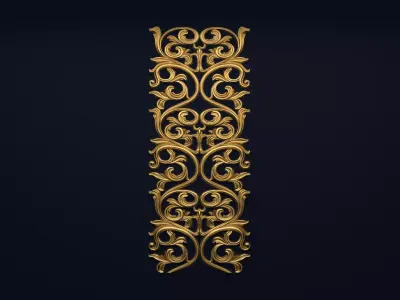Classic decor ornament v-3D model16 3D model
