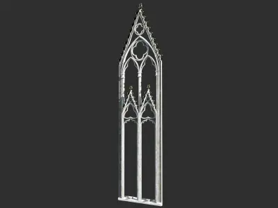 Gothic Arches - Marble and Gold 3D model