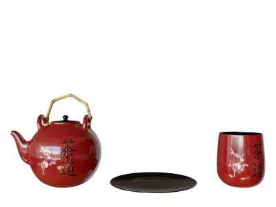 Japanese Tea Set 3D model