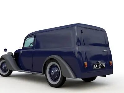 MERCEDES V170 PANEL VAN 1952 3D model
