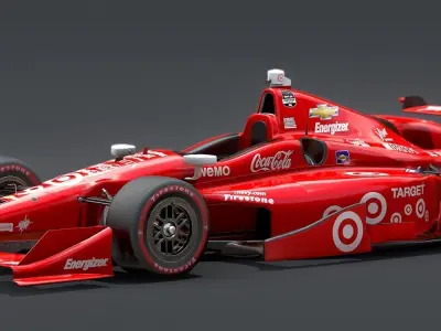 Dallara Open Wheel Car Chevrolet 2015 PBR Low-poly 3D model