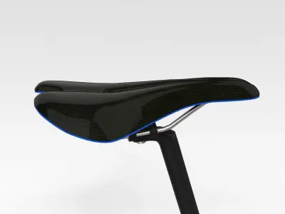 Racing Bicycle - Blue 3D model